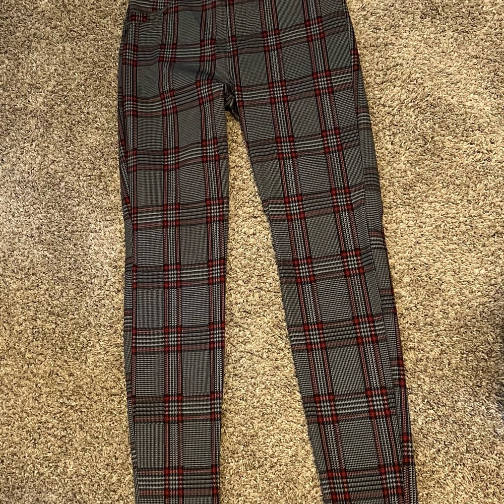 Sanctuary Plaid Accent Pants